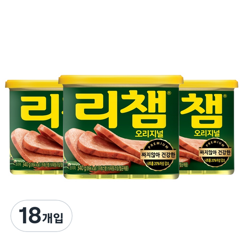 리챔 오리지널 햄통조림, 340g, 18개