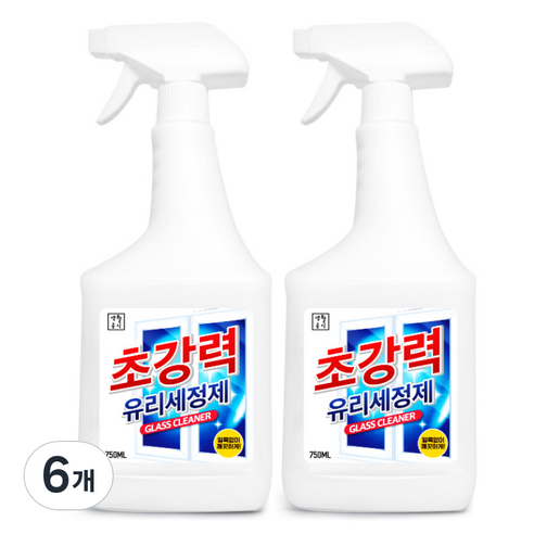생활공식 초강력 유리 세정제, 750ml, 6개
