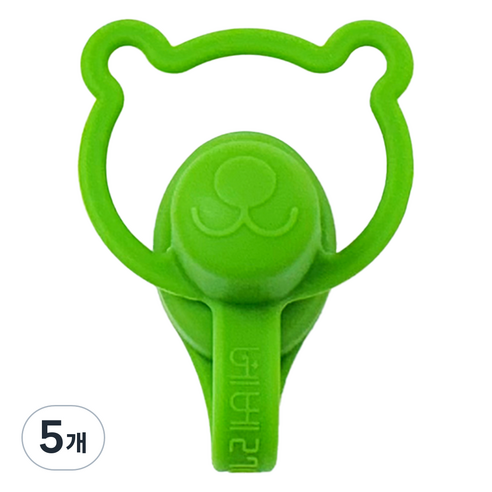 베베2781 유아용 이유식 파우치 흘림방지 토퍼, 100ml, 5개, C 4 그린