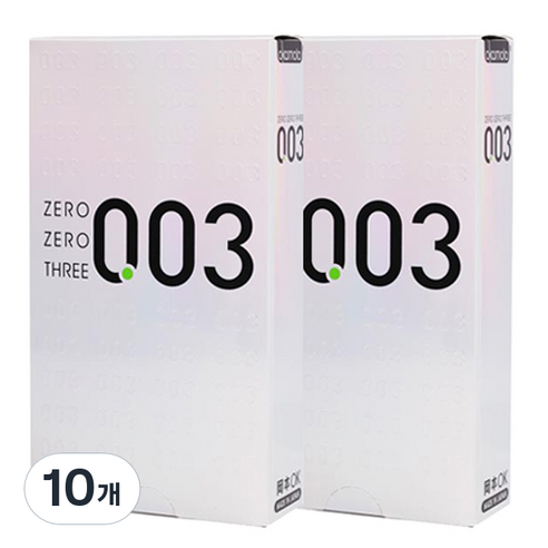 오카모토 0.03 플래티넘 초박형 콘돔, 10개입, 10개
