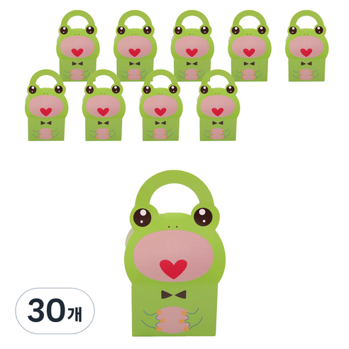 개구리 손잡이 선물상자, 혼합색상, 30개