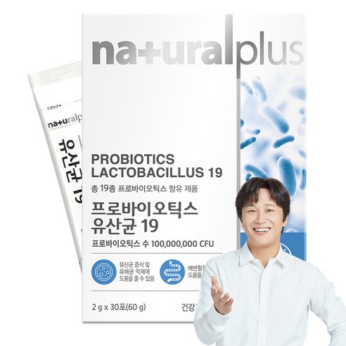 내츄럴플러스 프로바이오틱스 유산균 19, 60g, 1개