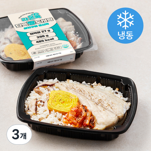 라온콕 단백짱 삼치구이 도시락 (냉동), 290g, 3개