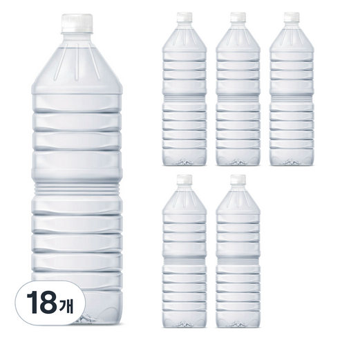 물하나 eco 생수 무라벨, 1L, 18개