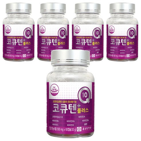 종근당건강 코큐텐 플러스, 60정, 5개