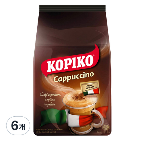 코피코 마요라 카푸치노 커피, 25g, 10개입, 6개