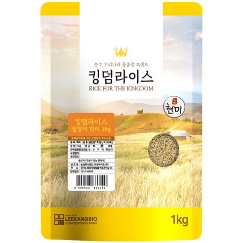 킹덤라이스 월향미 현미, 1kg, 1개