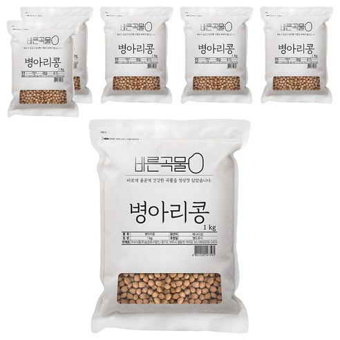 두보식품 바른곡물 병아리콩, 1kg, 6개