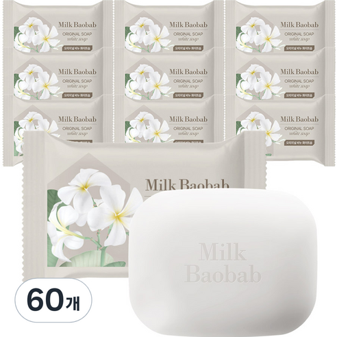 밀크바오밥 오리지널 비누 화이트솝향, 100g, 60개