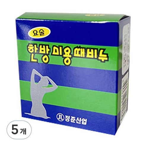 정준산업 요술 한방 미용 때비누, 85g, 5개