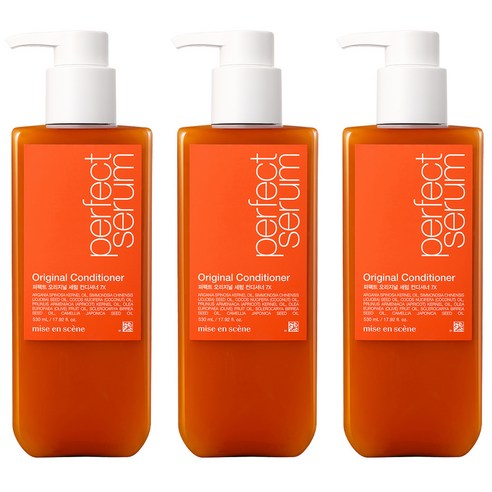 미쟝센 퍼펙트 오리지널 세럼 컨디셔너 7X, 530ml, 3개