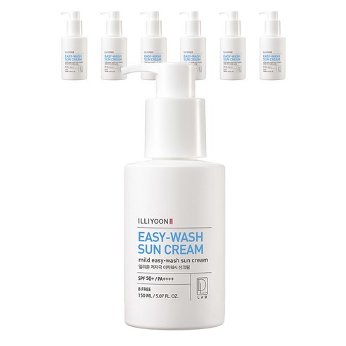 일리윤 저자극 이지워시 선크림 SPF50+ PA++++, 150ml, 7개