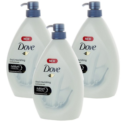 도브 딥플리 너리싱 바디워시 은은한 향, 950ml, 3개