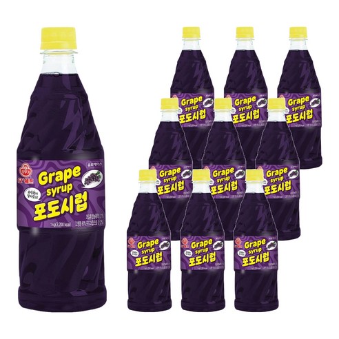 오쉐프 포도시럽, 1kg, 10개