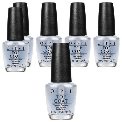 오피아이 탑코트, 투명, 15ml, 6개