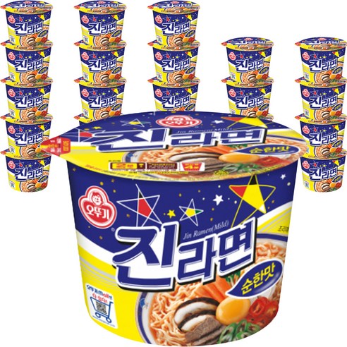 오뚜기 진라면 순한맛 큰컵 110g, 24개