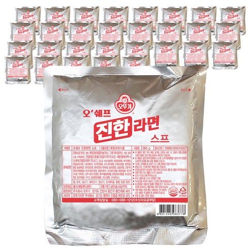 오뚜기 오쉐프 진한라면 스프, 285g, 30개