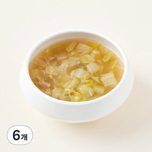 킨더가든 우리아이 한우 배추된장국, 300g, 6개