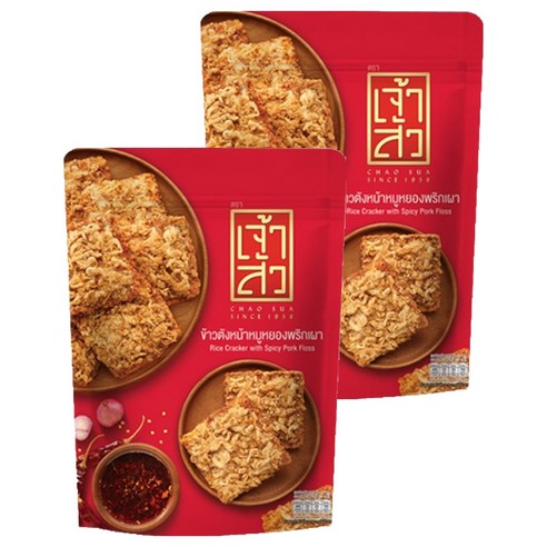차오수아 자스민라이스크래커 매운맛, 2개, 80g