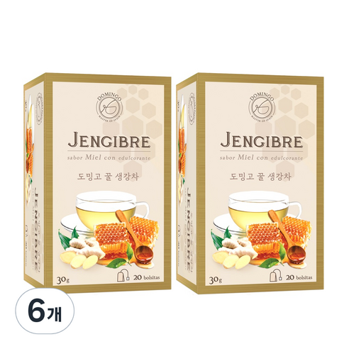 도밍고 꿀생강차, 30g, 6개
