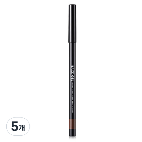 백젤 미라클핏 수퍼프루프 라이너 0.5g, 2호 엣지브라운, 5개