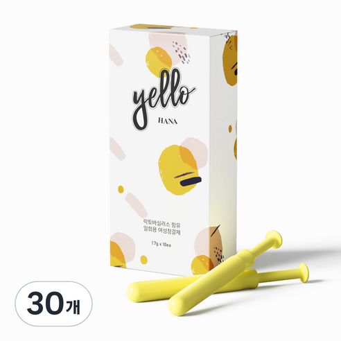 옐로하나 이너케어 여성청결제, 1.7g, 30개