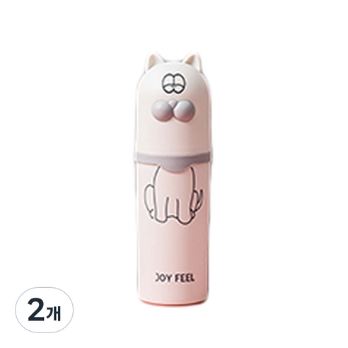 마켓A 슬립캣 휴대용 칫솔 케이스 화이트, 2개
