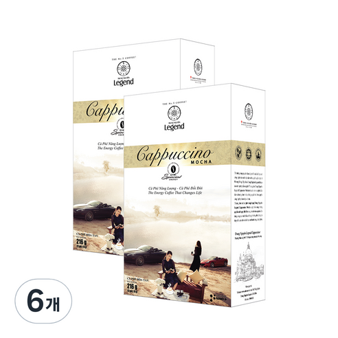 G7 카푸치노 모카 커피믹스 내수용, 18g, 24개입, 6개