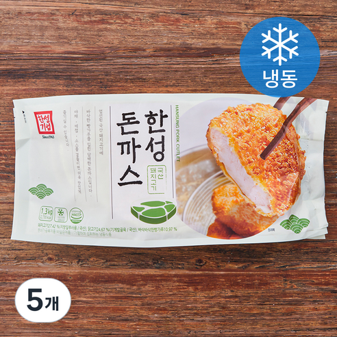 한성기업 한성 돈까스 (냉동), 1.3kg, 5개