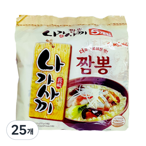 삼양 나가사끼 짬뽕 115g, 25개