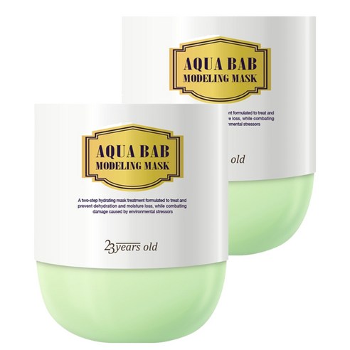 23yearsold 아쿠아밥 모델링 마스크 4회분 1제 50g x 4p + 2제 50g x 4p, 2개