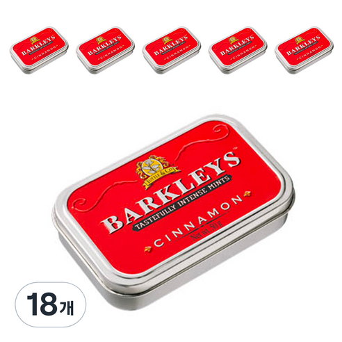 바클리즈 클래식 민트 틴 캔디 시나몬, 50g, 18개