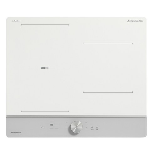 나비엔매직 인덕션 전기레인지 2분할 화이트 + 라이트 그레이 3구, ERI-5233AF, 빌트인