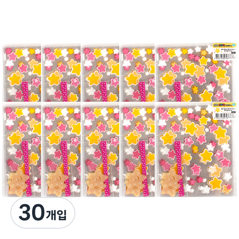 톡톡팬시 OPP 선물포장지, 별, 30개입