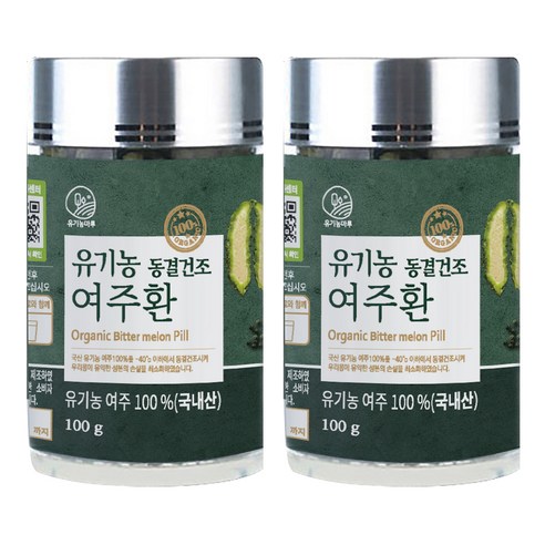 유기농마루 동결건조 여주환, 100g, 2개