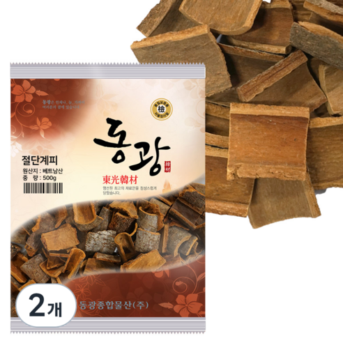 동광종합물산 절단계피, 500g, 2개