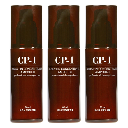 씨피원 케라틴 극손상 모발용 헤어앰플, 80ml, 3개