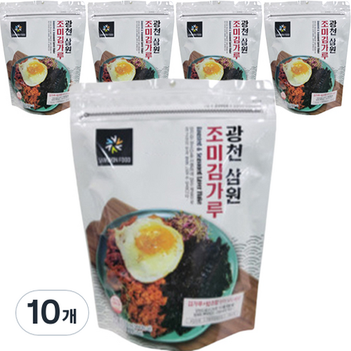 삼원 광천 조미 김가루, 70g, 10개