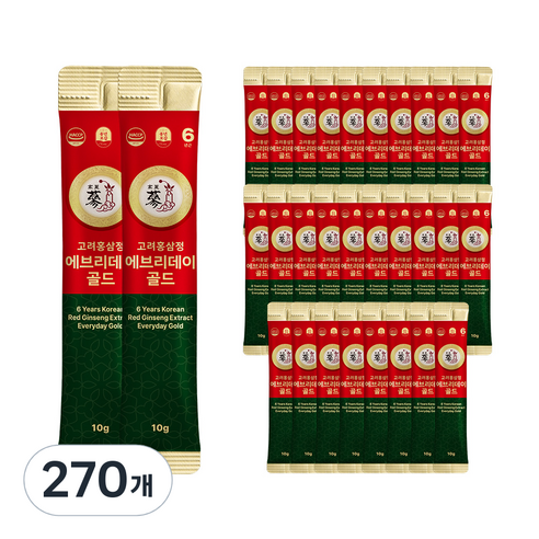 풍년보감 고려홍삼정 에브리데이 골드 홍삼스틱, 10g, 270개