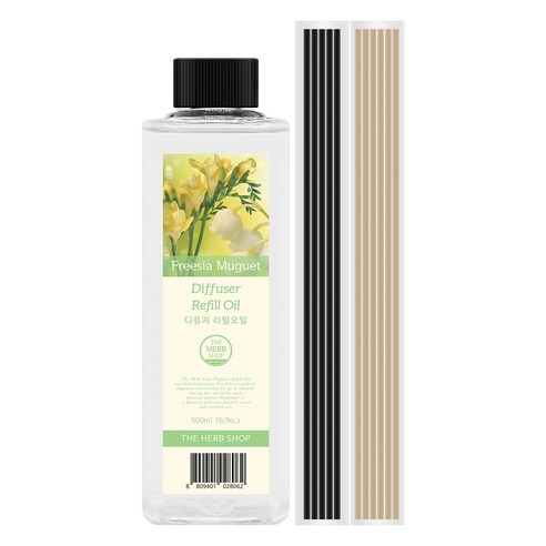 더허브샵 디퓨저 리필 오일, 후리지아뮤게, 500ml, 1개