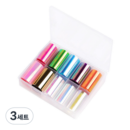 달모아 셀프 젤네일 필름 시트 세트, 얼음A, 3세트