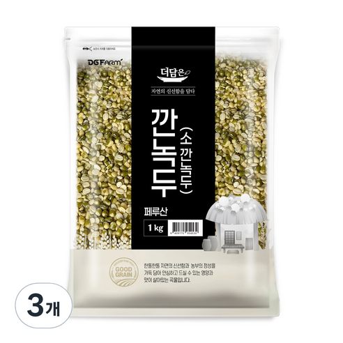 더담은 소 깐녹두, 1kg, 3개