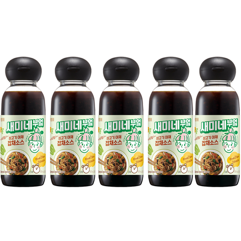 샘표 새미네부엌 쇠고기 야채 잡채소스, 5개, 300ml