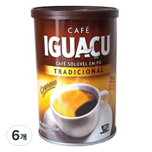 이과수 인스턴트 원두커피 캔, 100g, 1개입, 6개