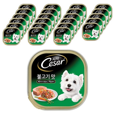 시저 반려견 주식캔 불고기, 24개입