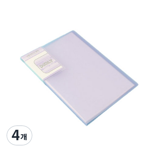 클로이스 A5 클리어파일 20p, 퍼플, 4개
