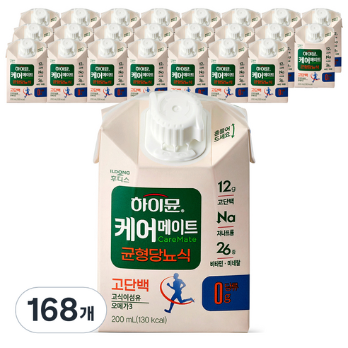 하이뮨 케어메이트 균형당뇨식, 200ml, 168개