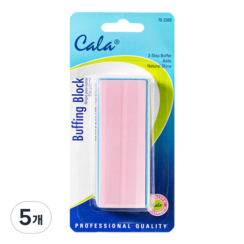CALA 사면 네일 버퍼A형, 혼합 색상, 5개