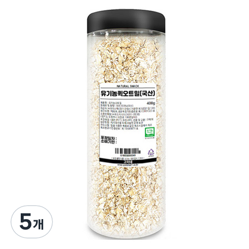 고미네 유기농 퀵 오트밀, 400g, 5개