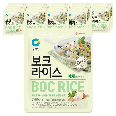 청정원 보크라이스 야채, 24g, 20개